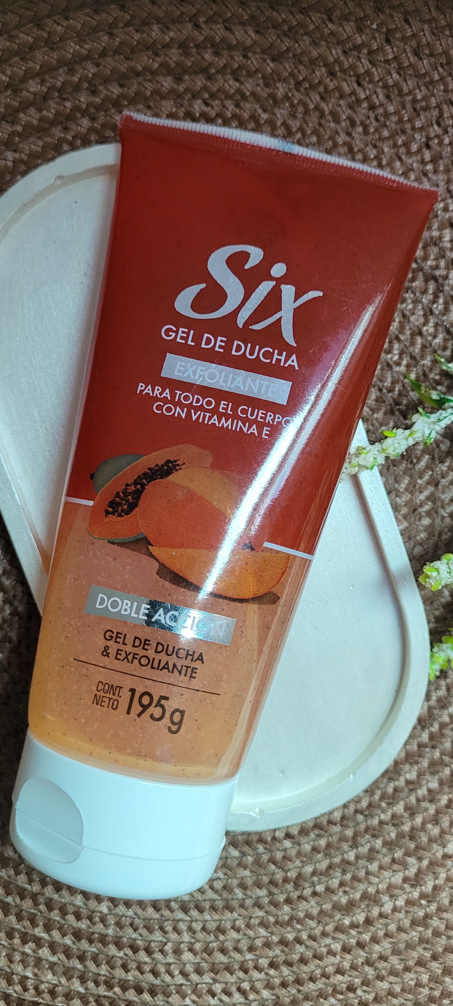 Gel y exfoliante de ducha , mango y papaya