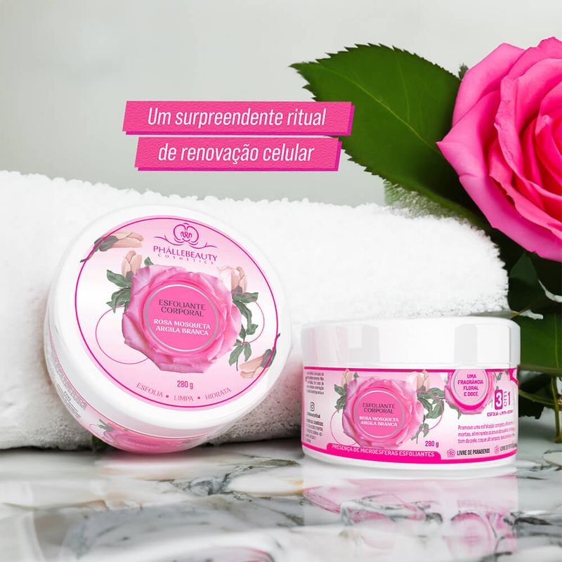 Exfoliante corporal Rosa Mosqueta ,Phállebeauty