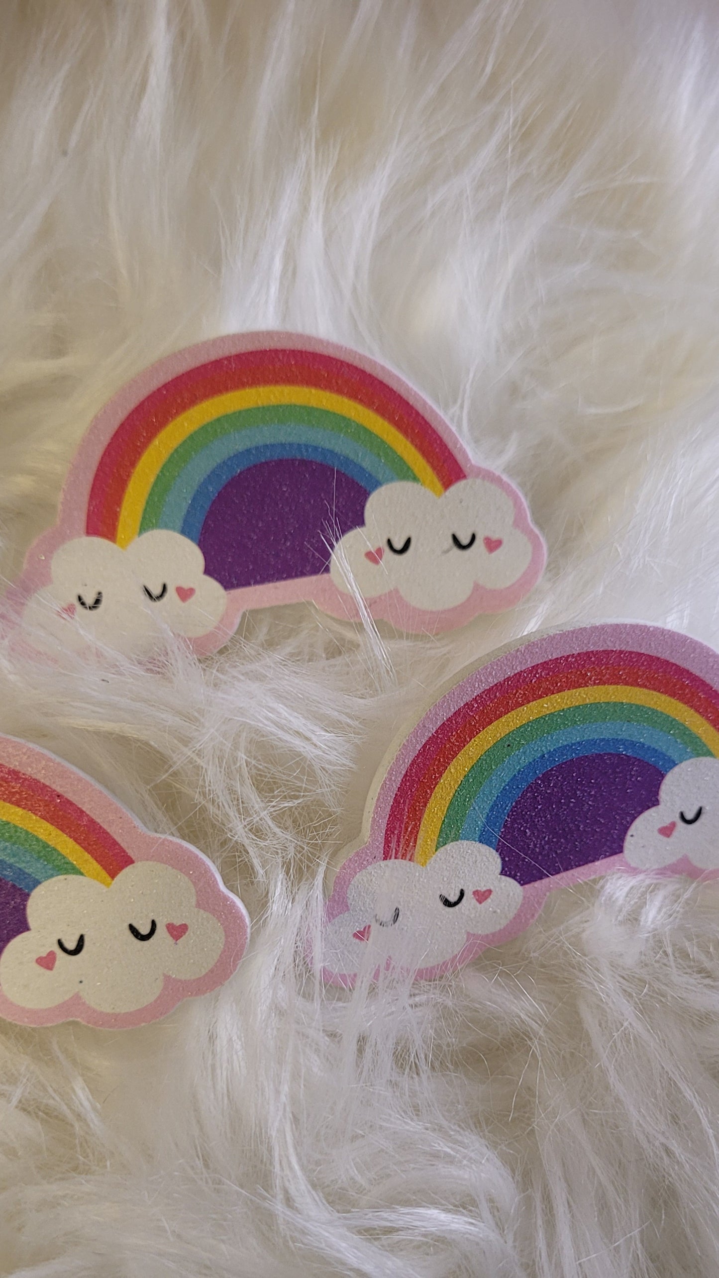 Mini limas de uñas arcoiris
