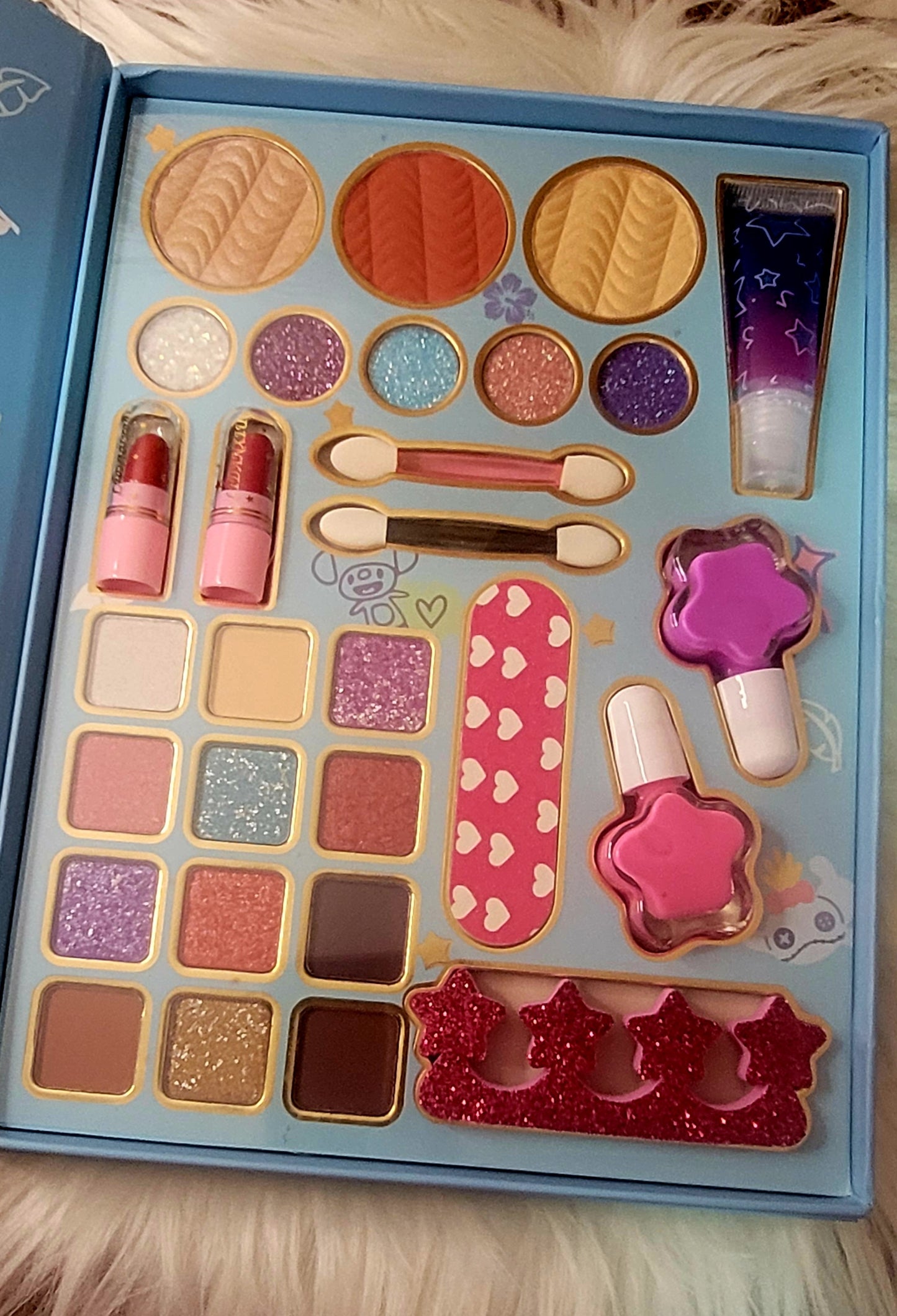Paleta de Maquillaje 29 en 1 Stitch (azul )