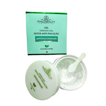 Gel hidratante facial con extracto de te verde y pepino