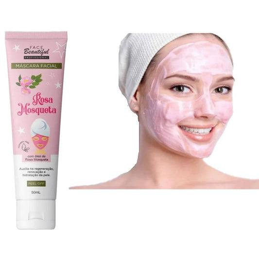 Mascarilla Facial con aceite de rosa mosqueta 50ml.🩷