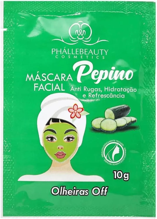 Máscara facial de pepino