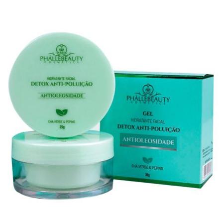 Gel hidratante facial con extracto de te verde y pepino