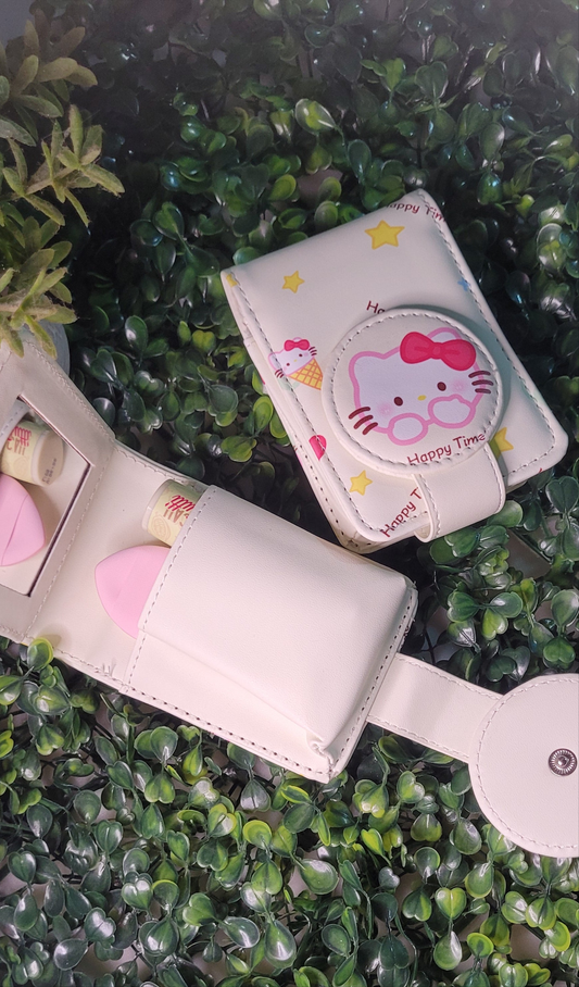 Mini porta cosmetico de cartera con espejito