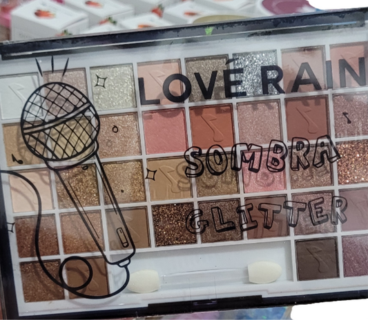 Paleta de sombras  love rain