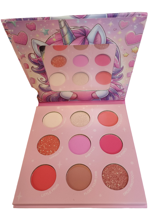 Paleta de sombras de unicornio, 9 colores