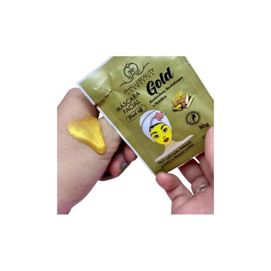 Máscara facial Gold