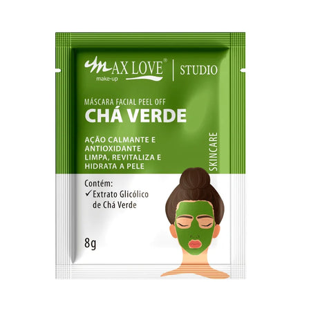 Máscara facial te verde