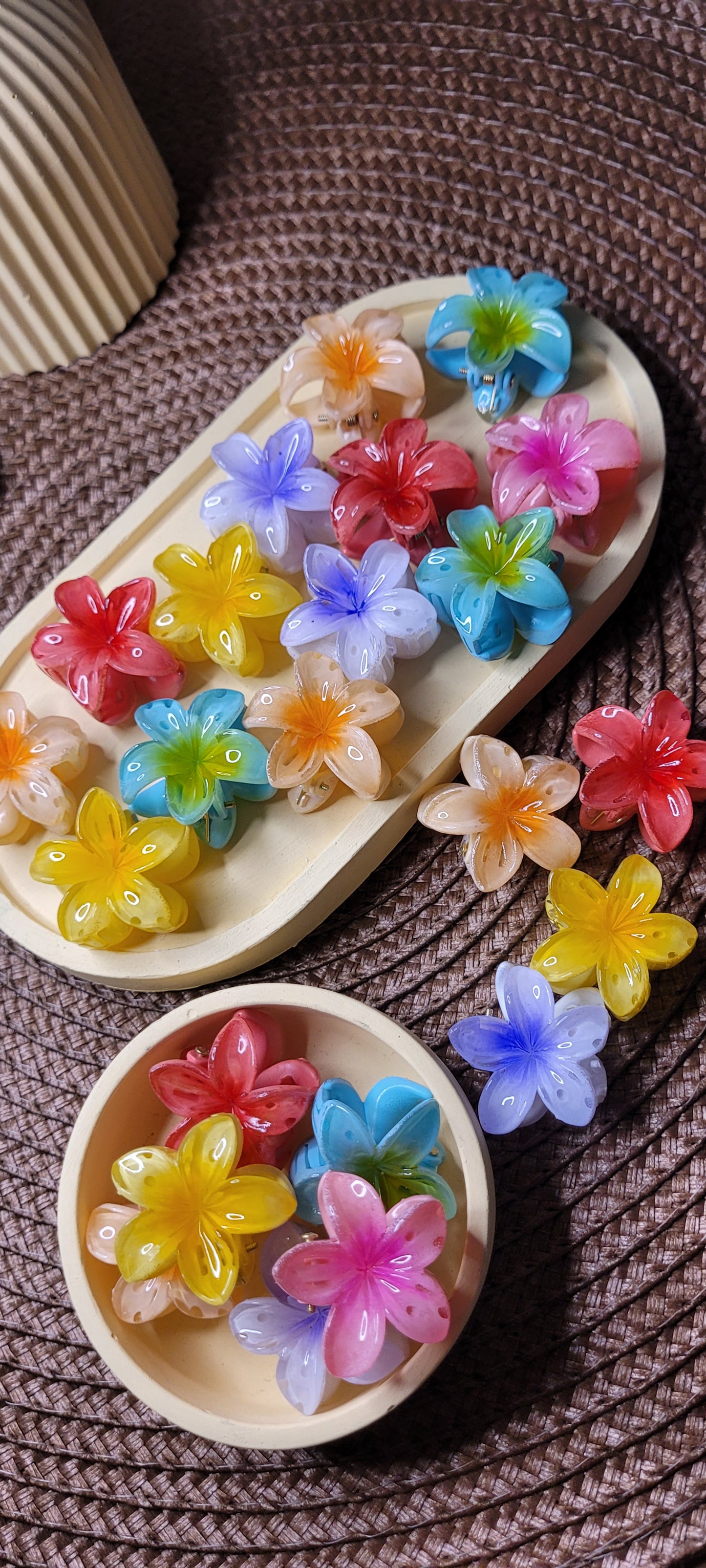 Mini pincitas de flores ,coloridas