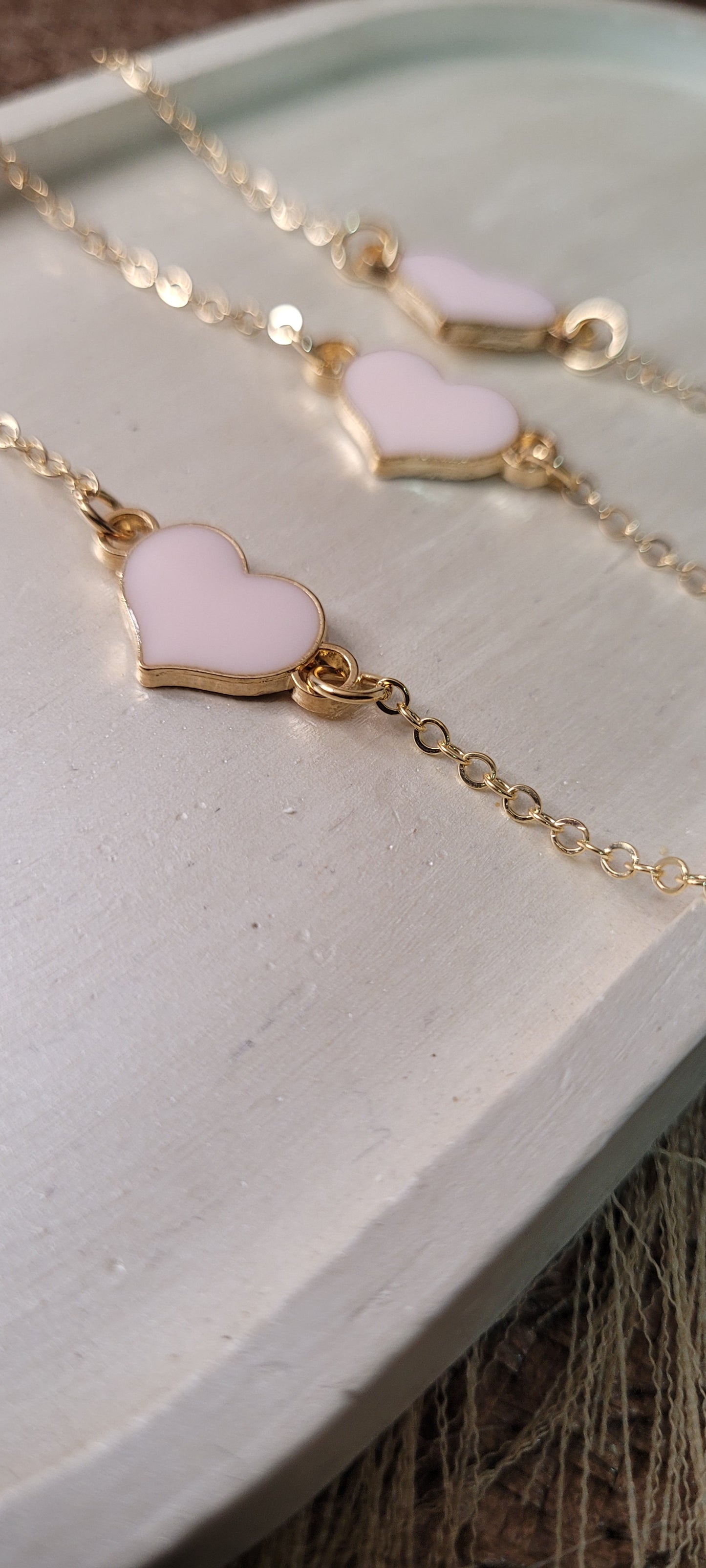 Pulseras doradas Corazón ❤️