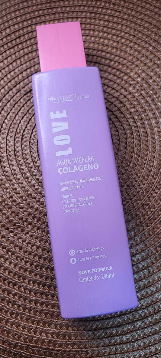 Agua micelar max love con colágeno