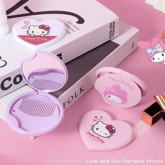 Mini espejitos de kitty con peine
