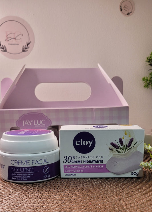 Crema facial nocturna +jabón corporal