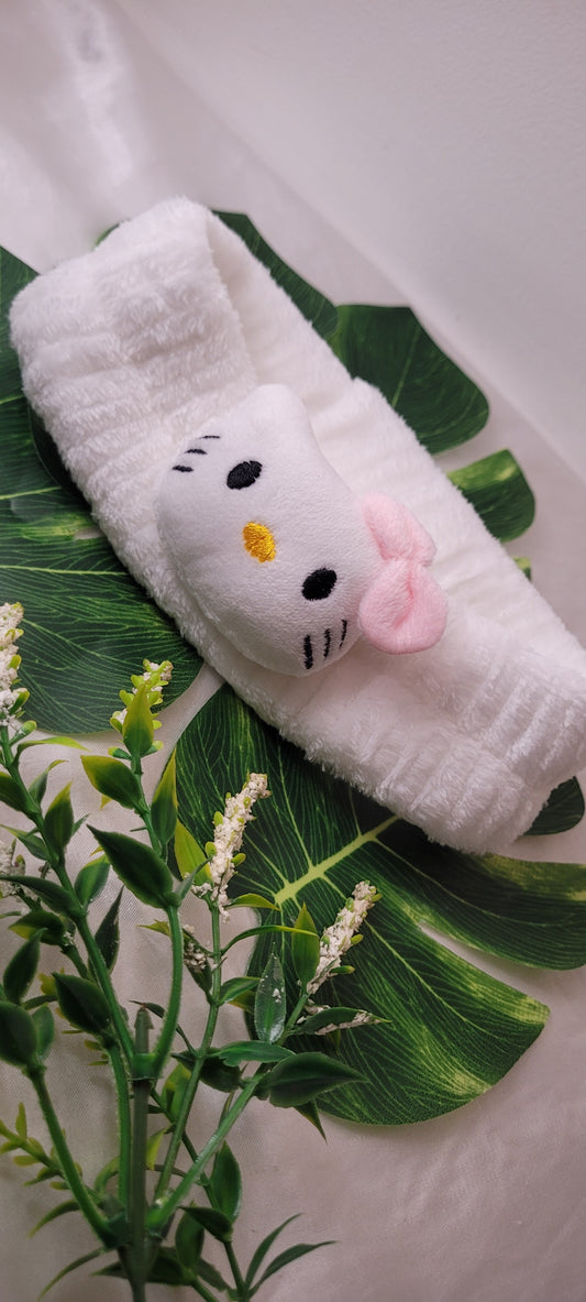 Vincha de skincare hello kitty