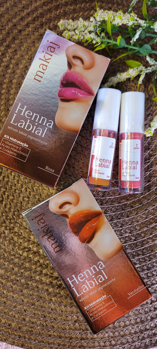Kit henna labial (rosa)