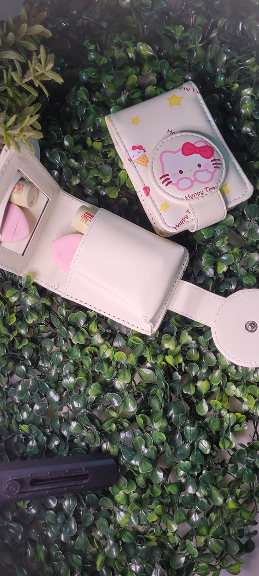 Mini porta cosmetico de cartera con espejito
