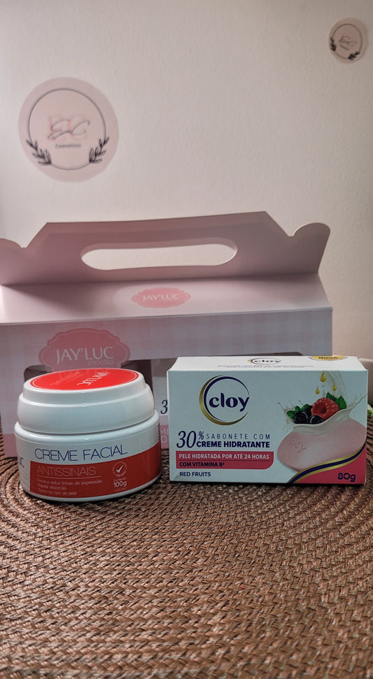 Crema facial antiage + jabón corporal