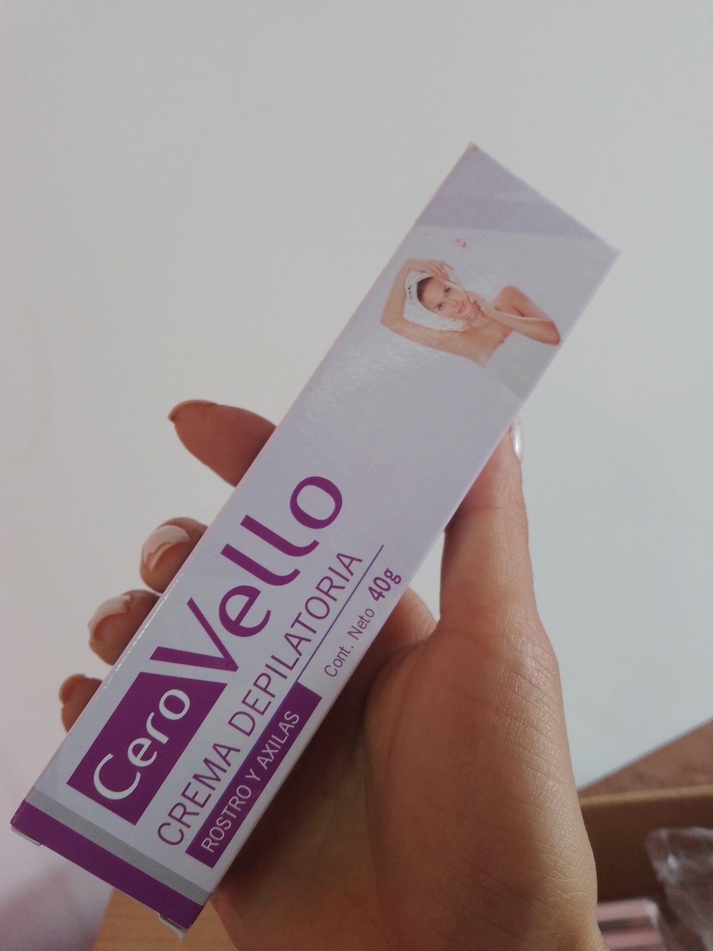 Crema depilatoria rostro y axilas