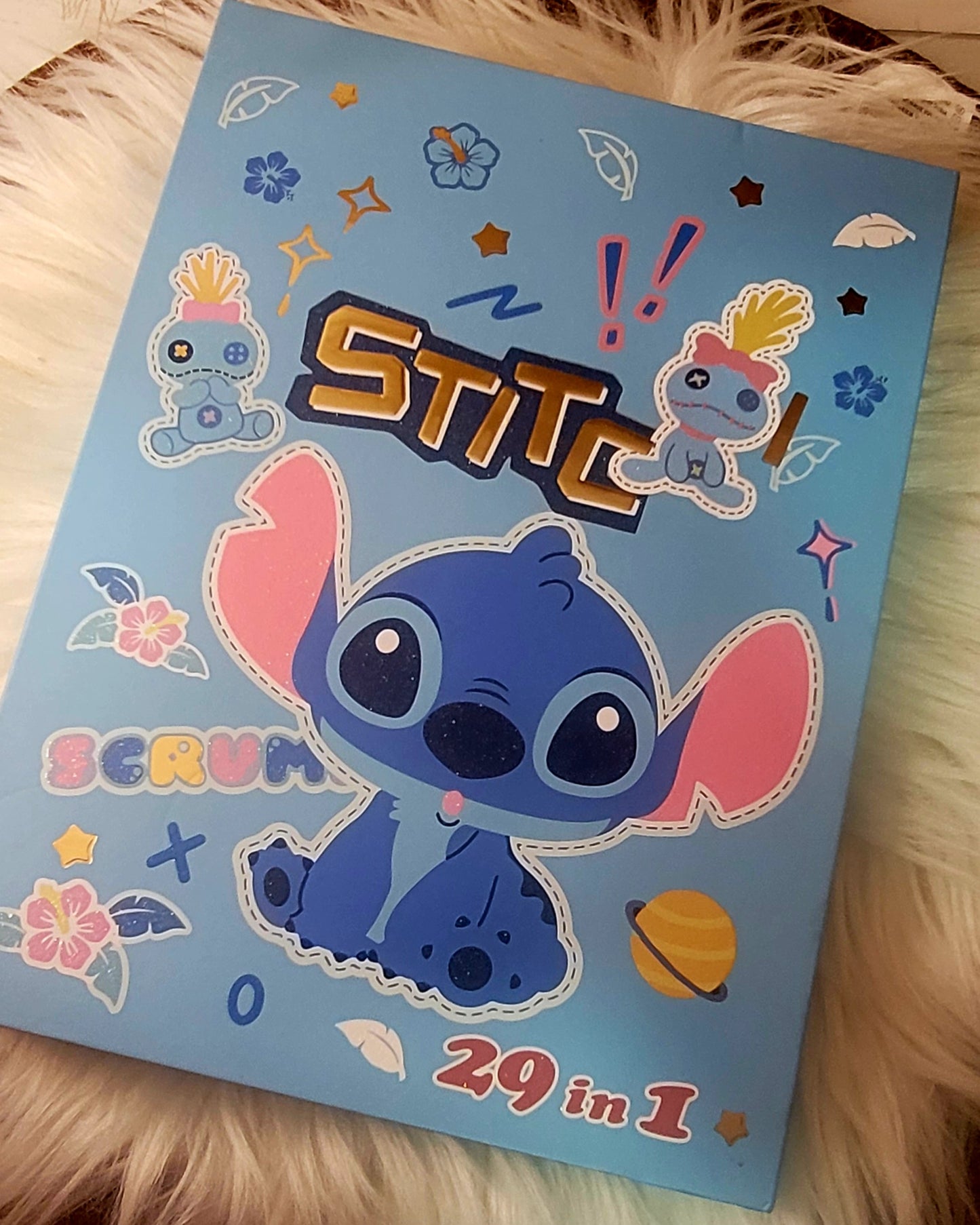 Paleta de Maquillaje 29 en 1 Stitch (azul )