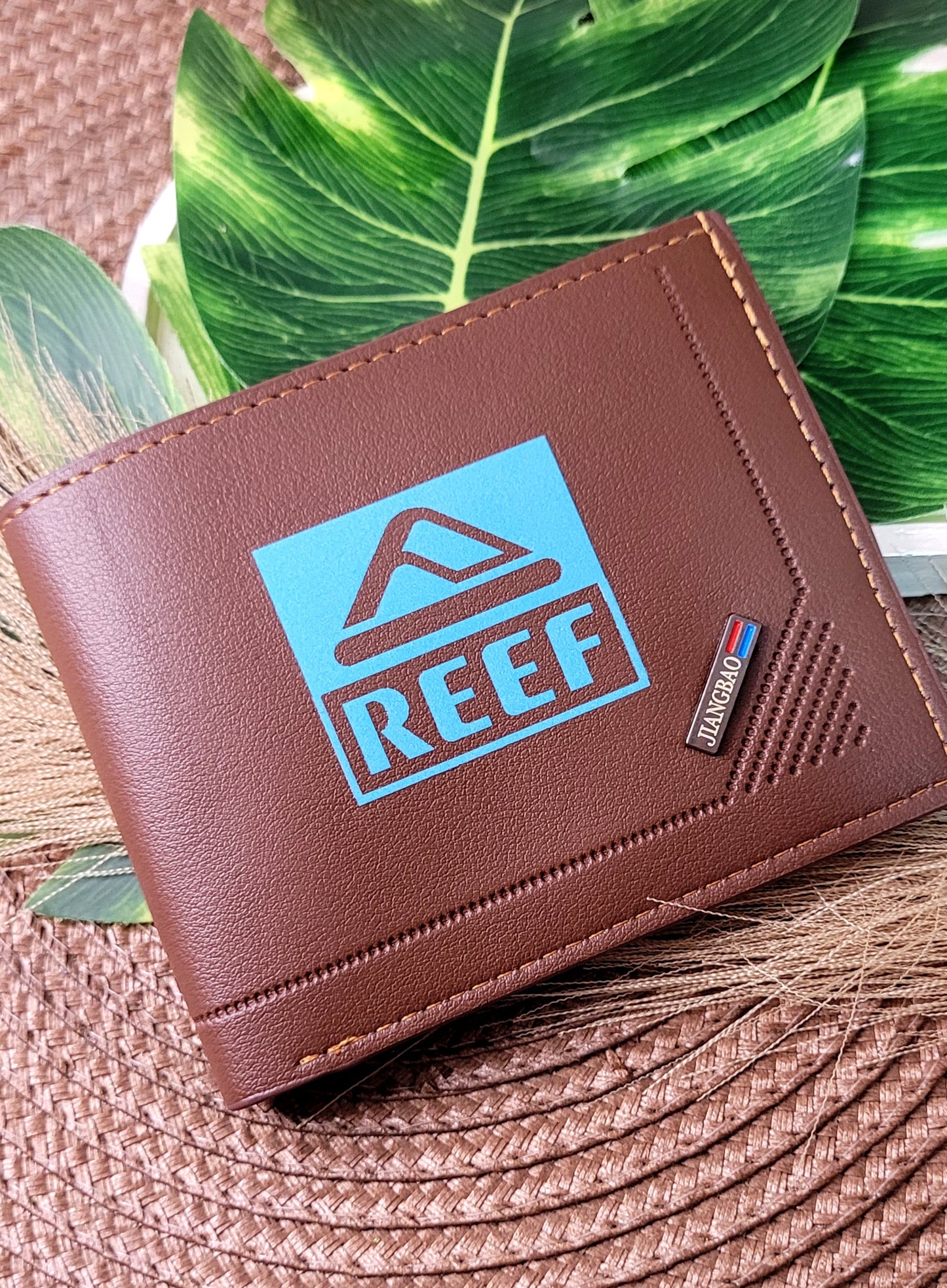 Billetera Hombre . Reef . Marrón,  en cuerina