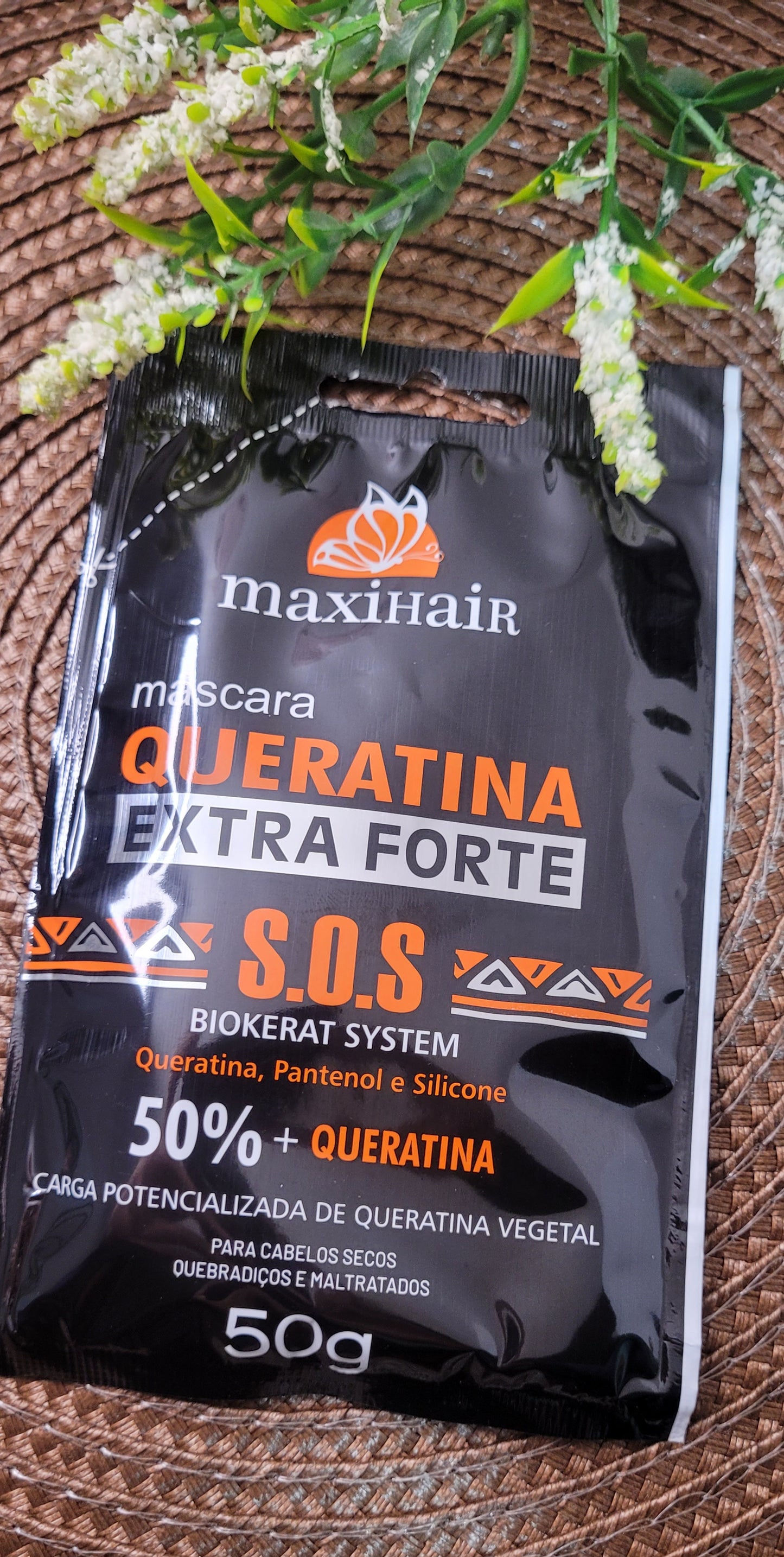 Máscara capilar Queratina super fuerte ,50gr