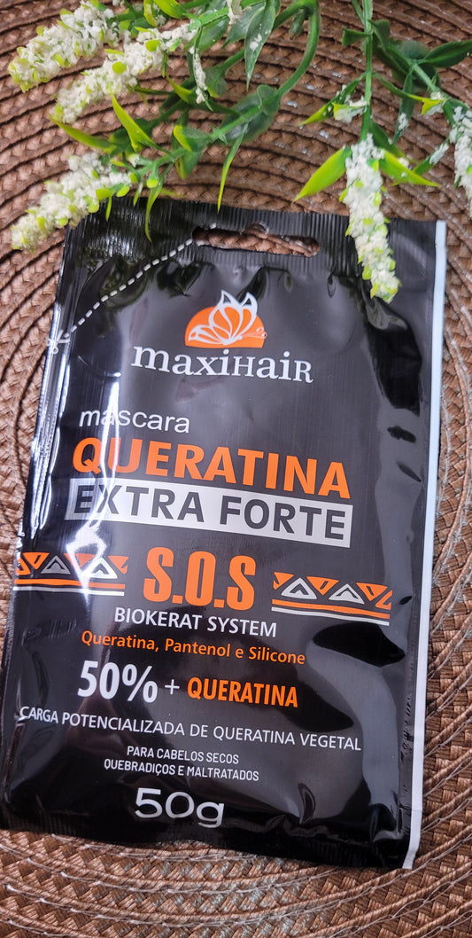 Máscara capilar Queratina super fuerte ,50gr