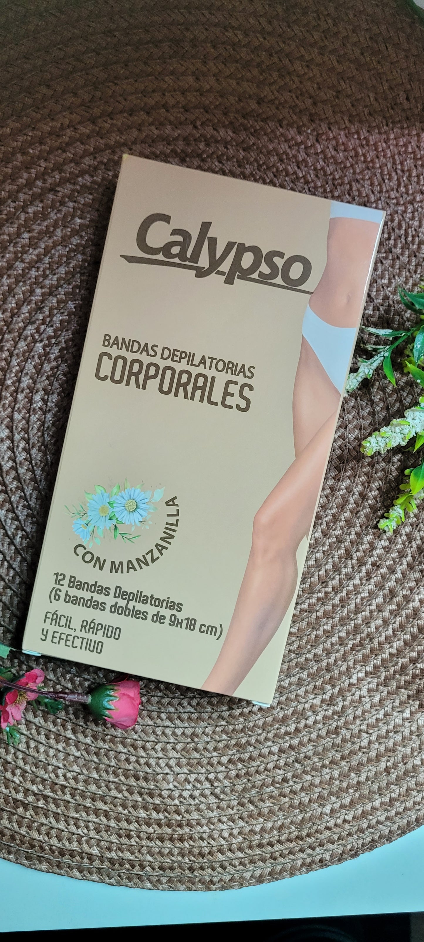 Bandas depilatorias Corporales , con Manzanilla