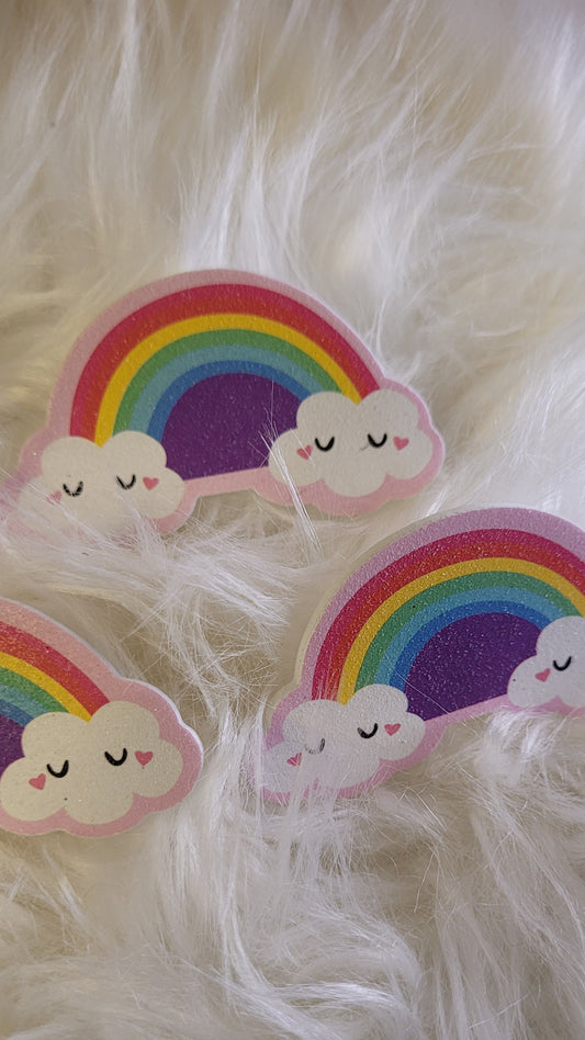 Mini limas de uñas arcoiris