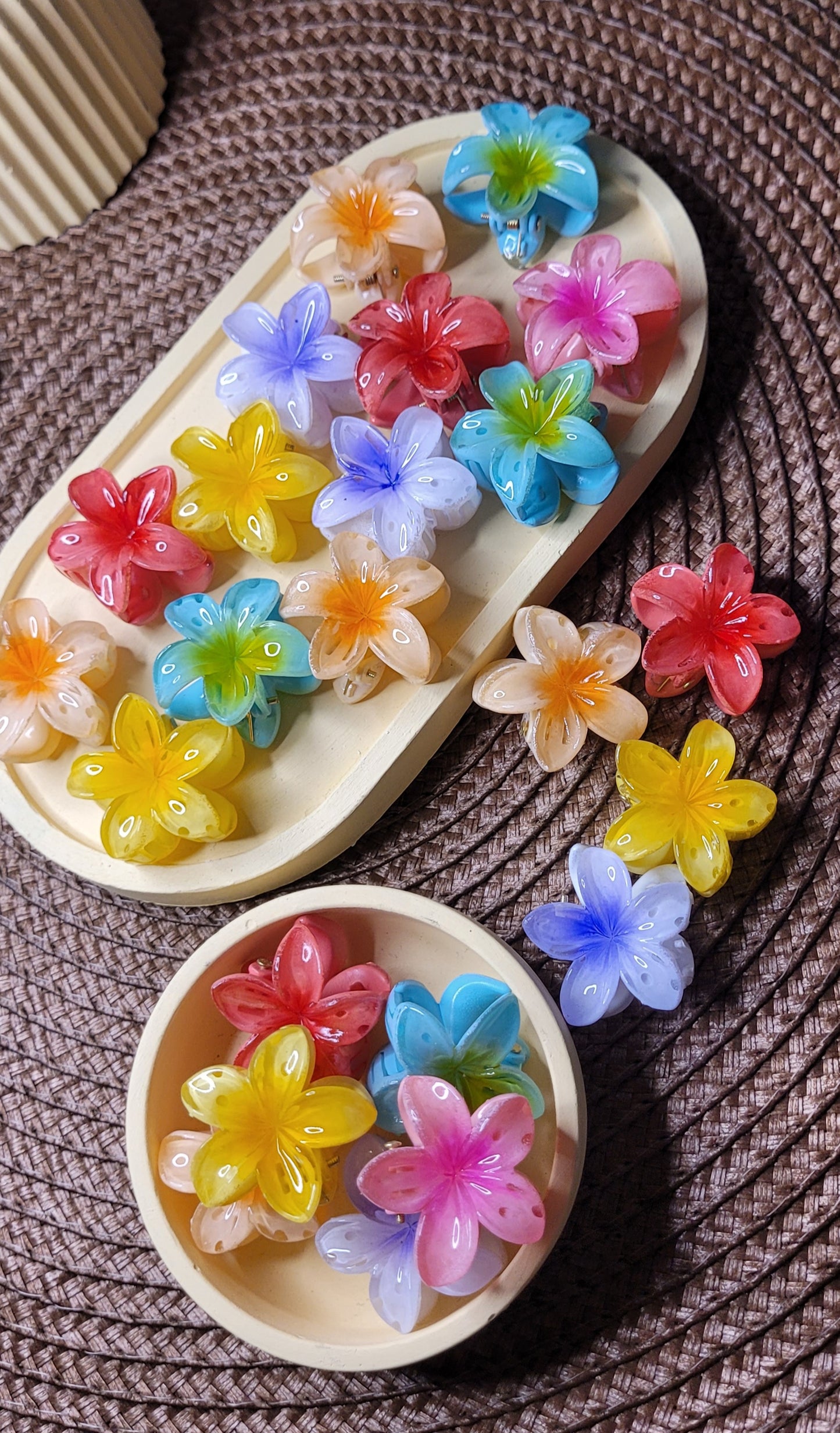 Mini pincitas de flores ,coloridas