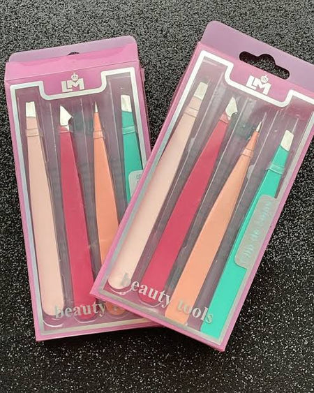 Kit de 4 pinzas de cejas